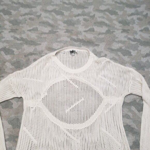 Free Press Sweater Womens Large White Pullover Long Sleeve - Picture 3 of 10